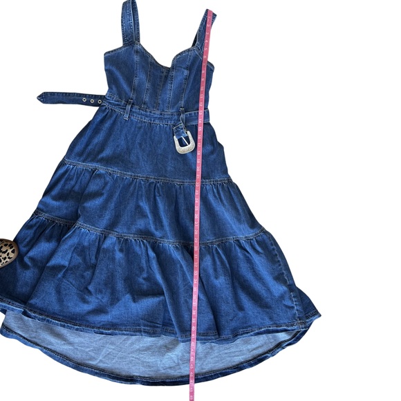 Forte Tiered Denim Western Maxi Dress - Picture 13 of 14